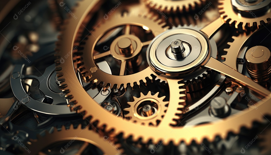 Engrenagens mecânicas feitas de aço