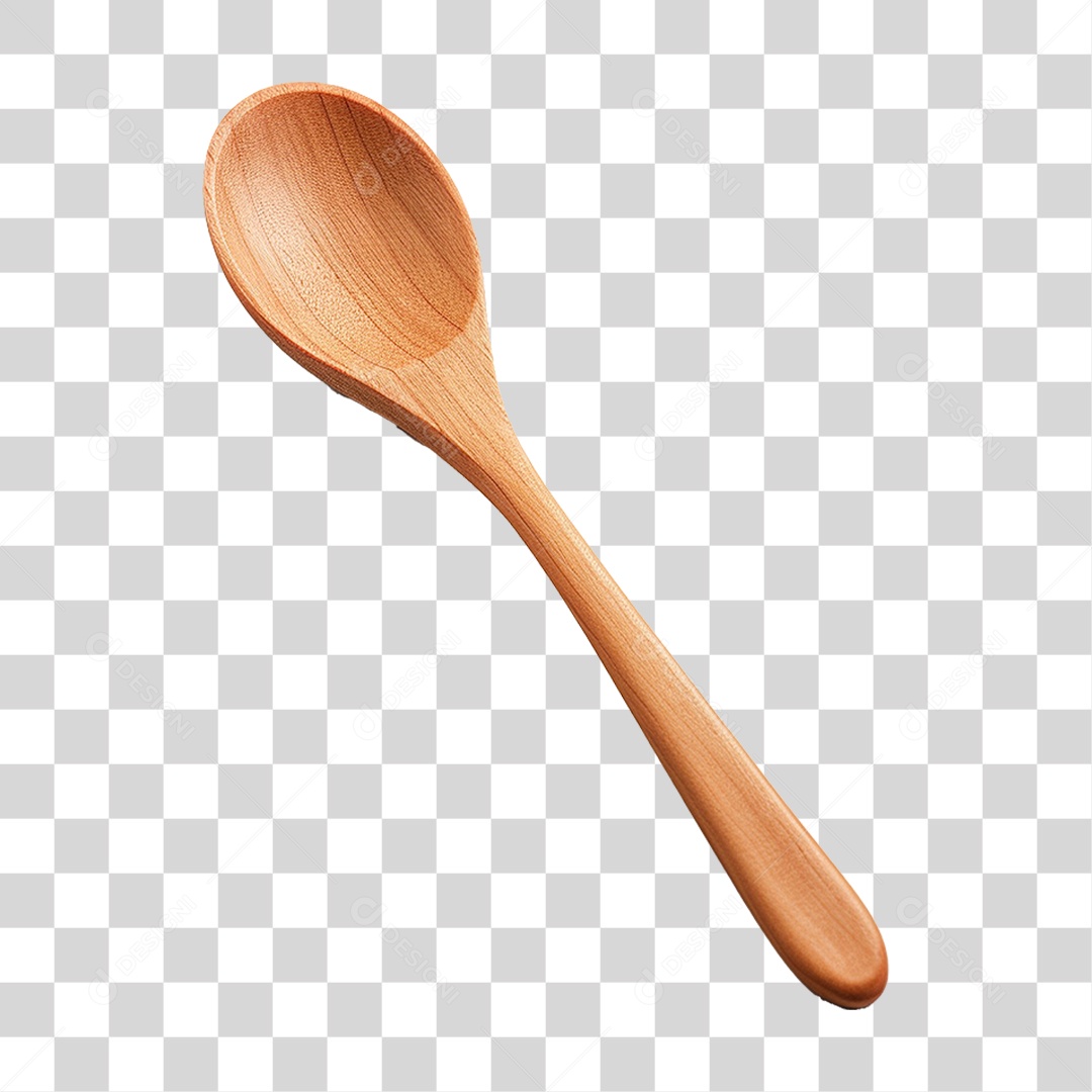 Colher de Madeira PNG Transparente