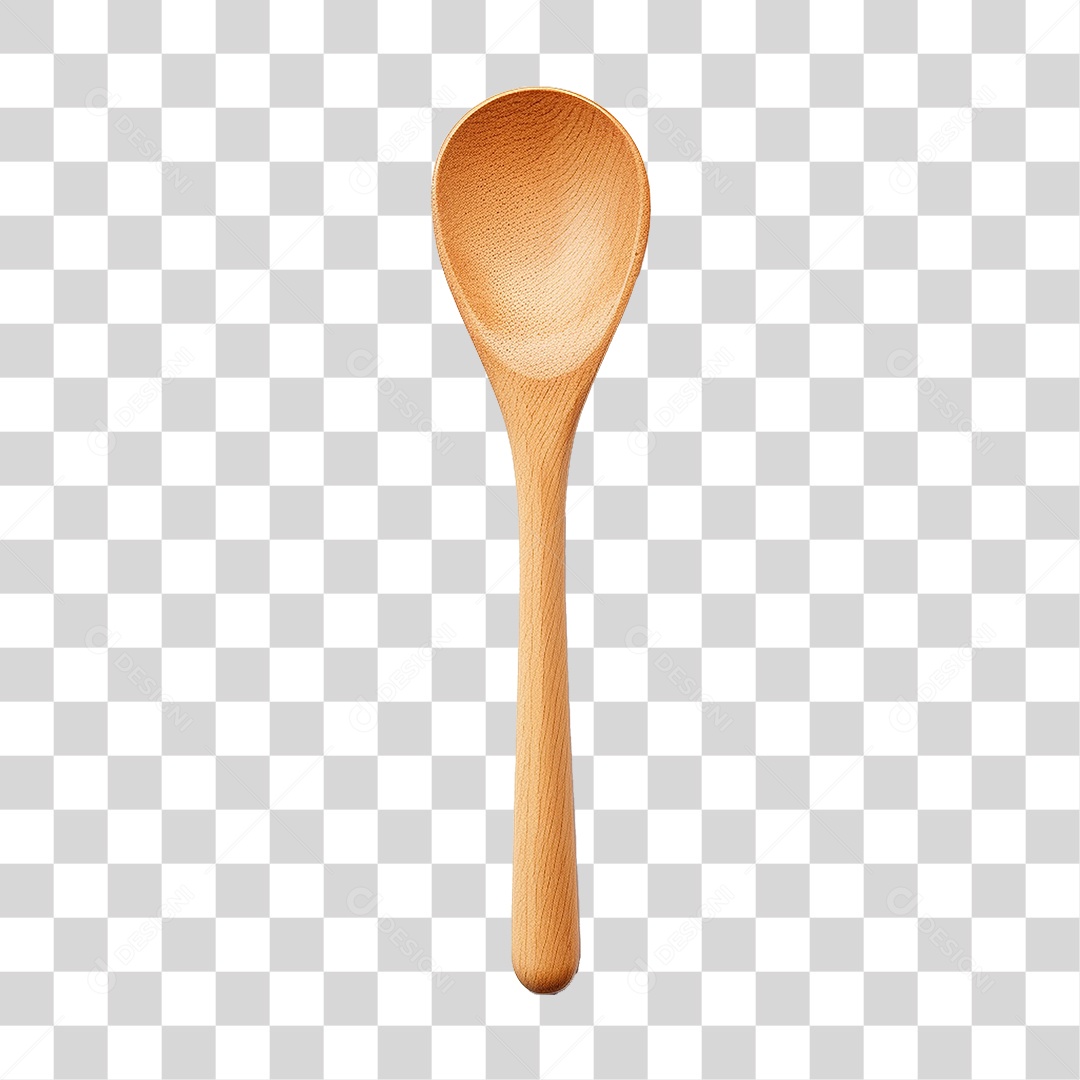Colher de Madeira PNG Transparente