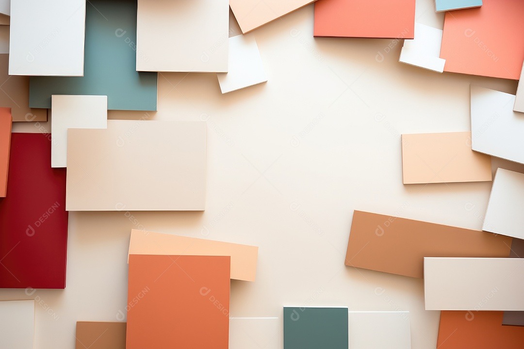 Estilo de arte em papel abstrato 3D design