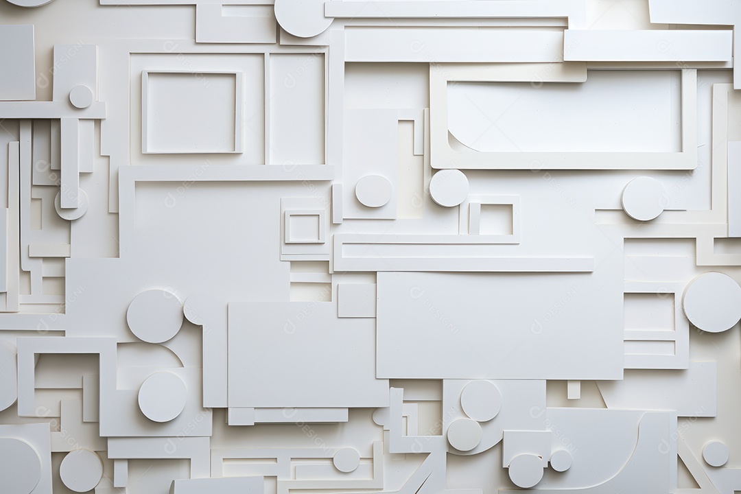 Estilo de arte em papel abstrato 3D design