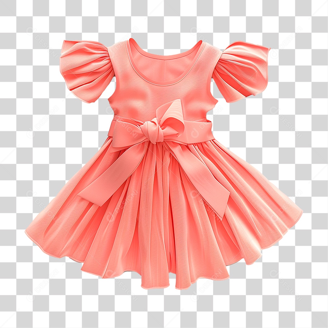 Vestido Infantil PNG Transparente