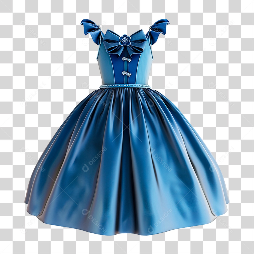 Vestido Infantil PNG Transparente