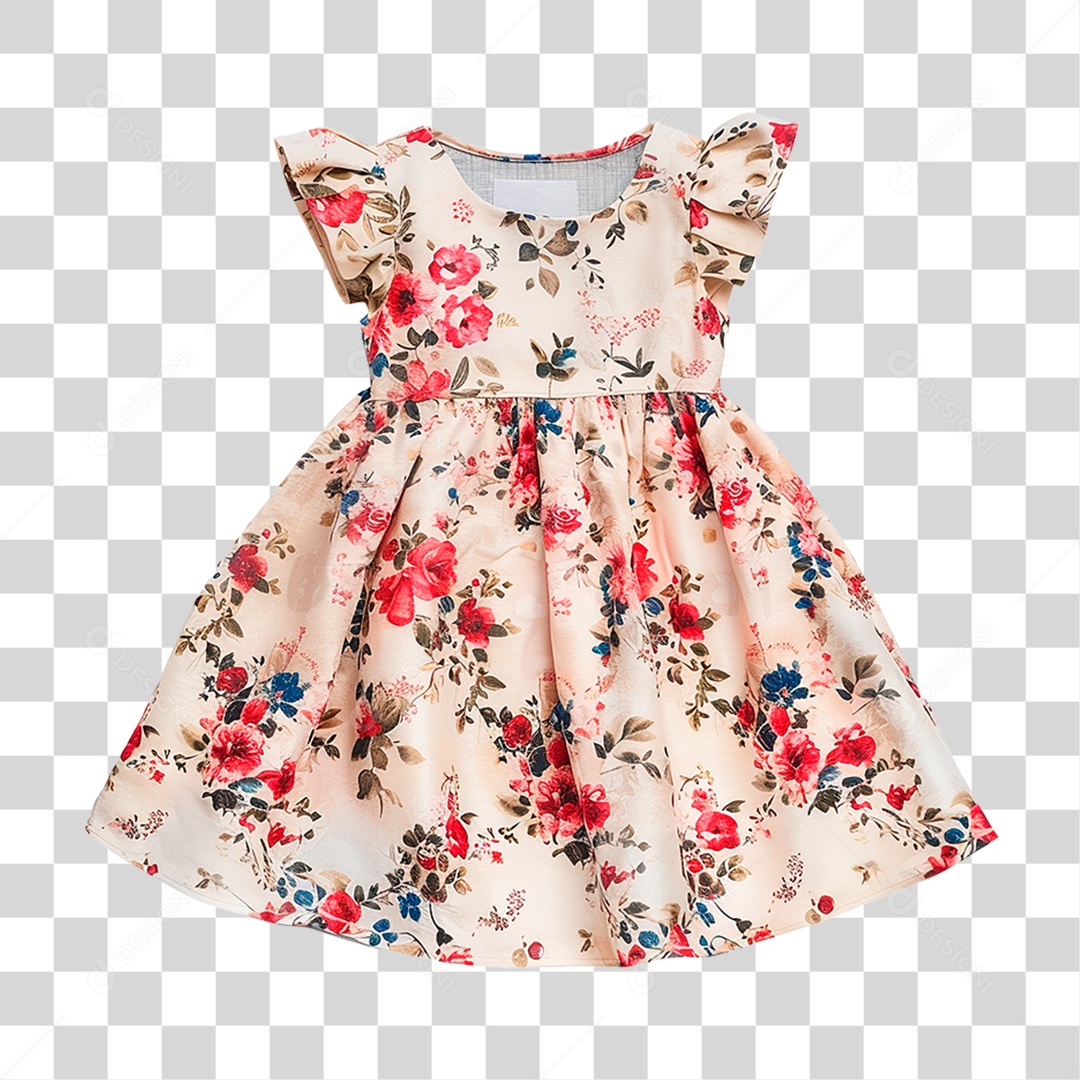 Vestido Infantil PNG Transparente
