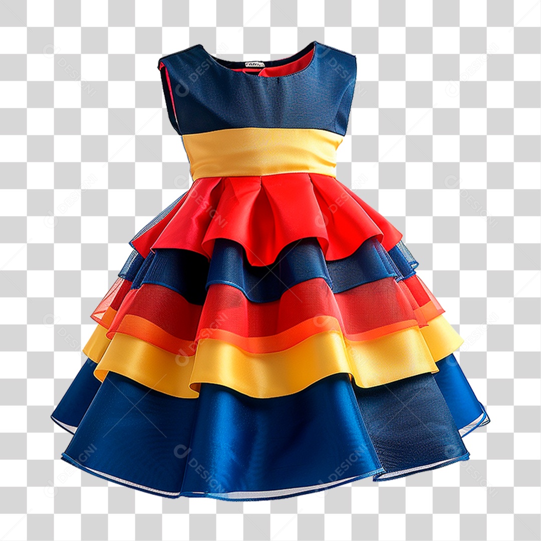 Vestido Infantil PNG Transparente