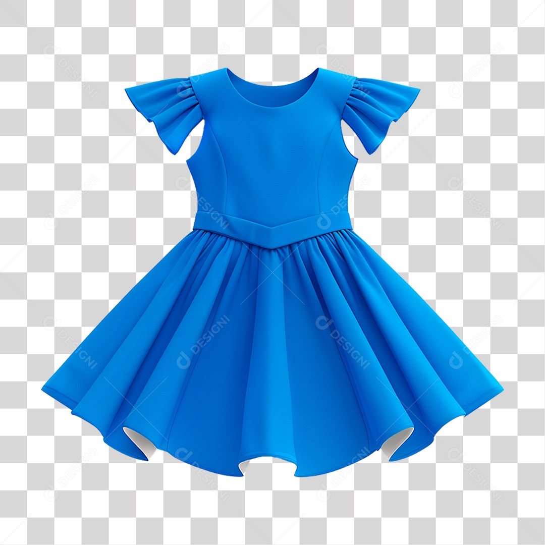 Vestido Infantil PNG Transparente
