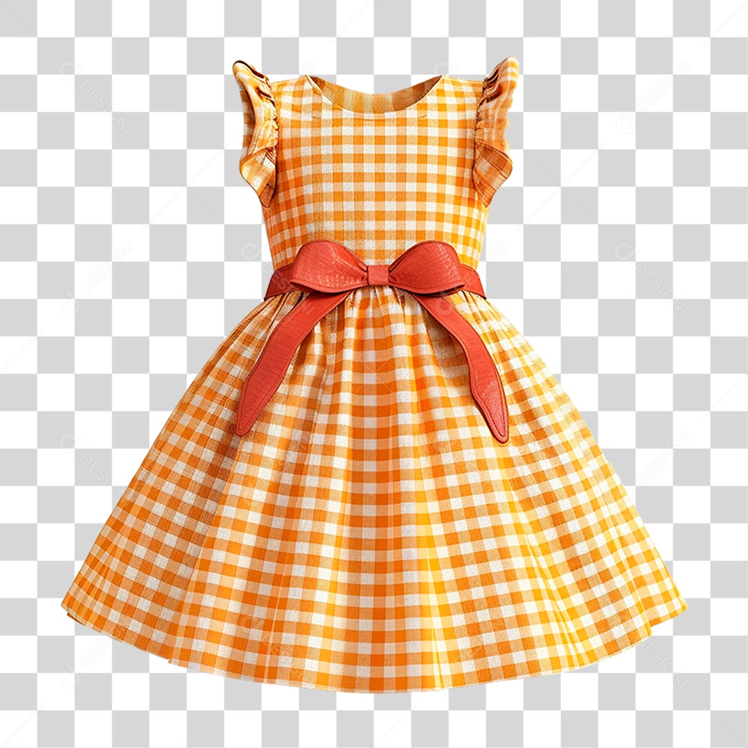 Vestido Infantil PNG Transparente