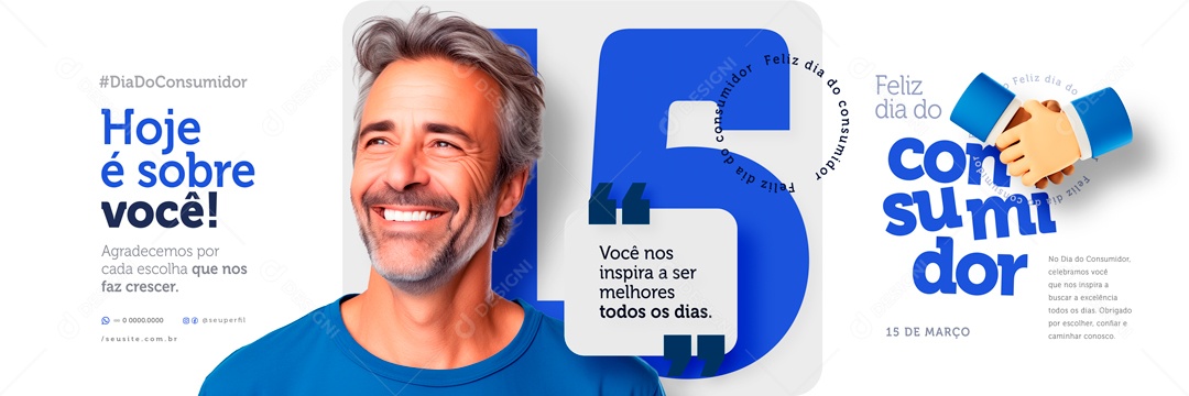 Carrossel Dia Do Consumidor 15 de Março Hoje é Sobre Você  Social Media PSD Editável