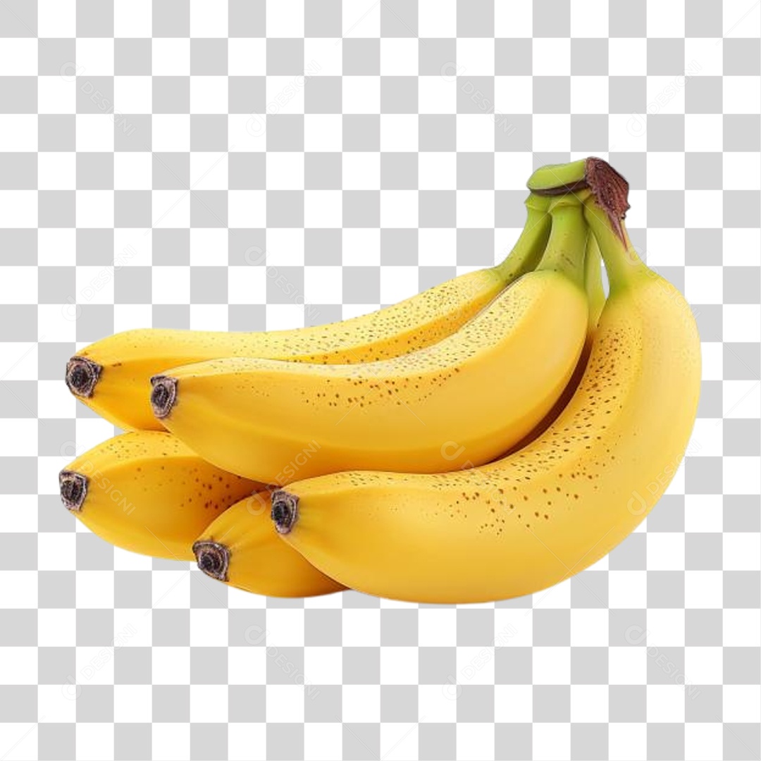 Cacho de Bananas Frutas PNG Transparente