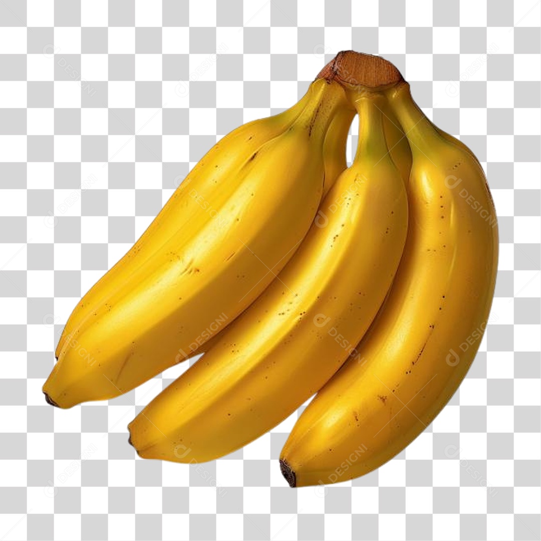 Cacho de Bananas Frutas PNG Transparente