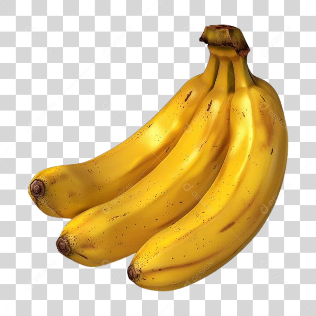 Cacho de Bananas Frutas PNG Transparente