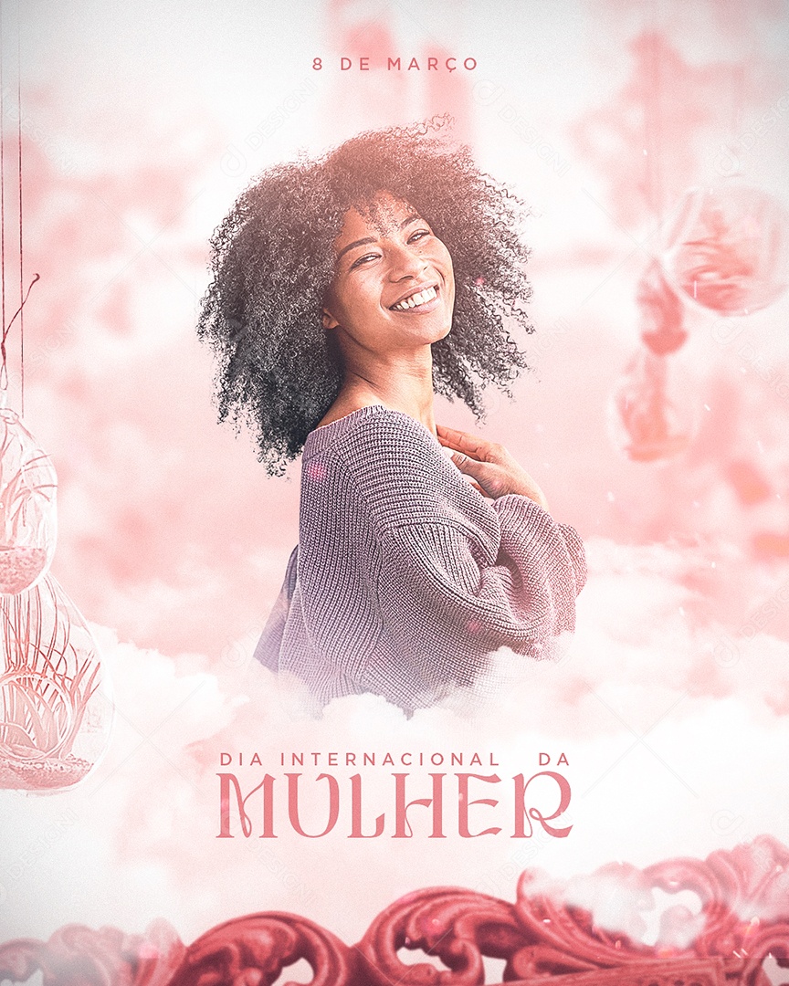 Dia Internacional Da Mulher 8 De Março Social Media PSD Editável