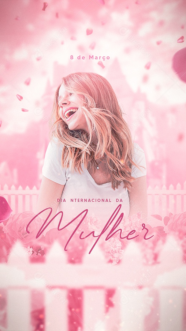 Story Dia Internacional da Mulher 8 de Março Social Media PSD Editável