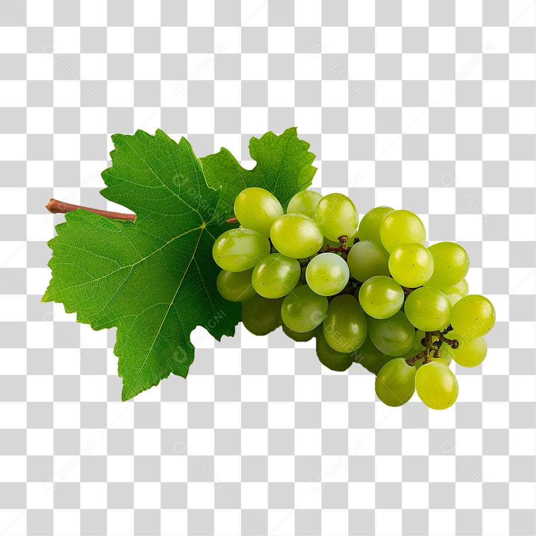Uva Verde PNG Transparente