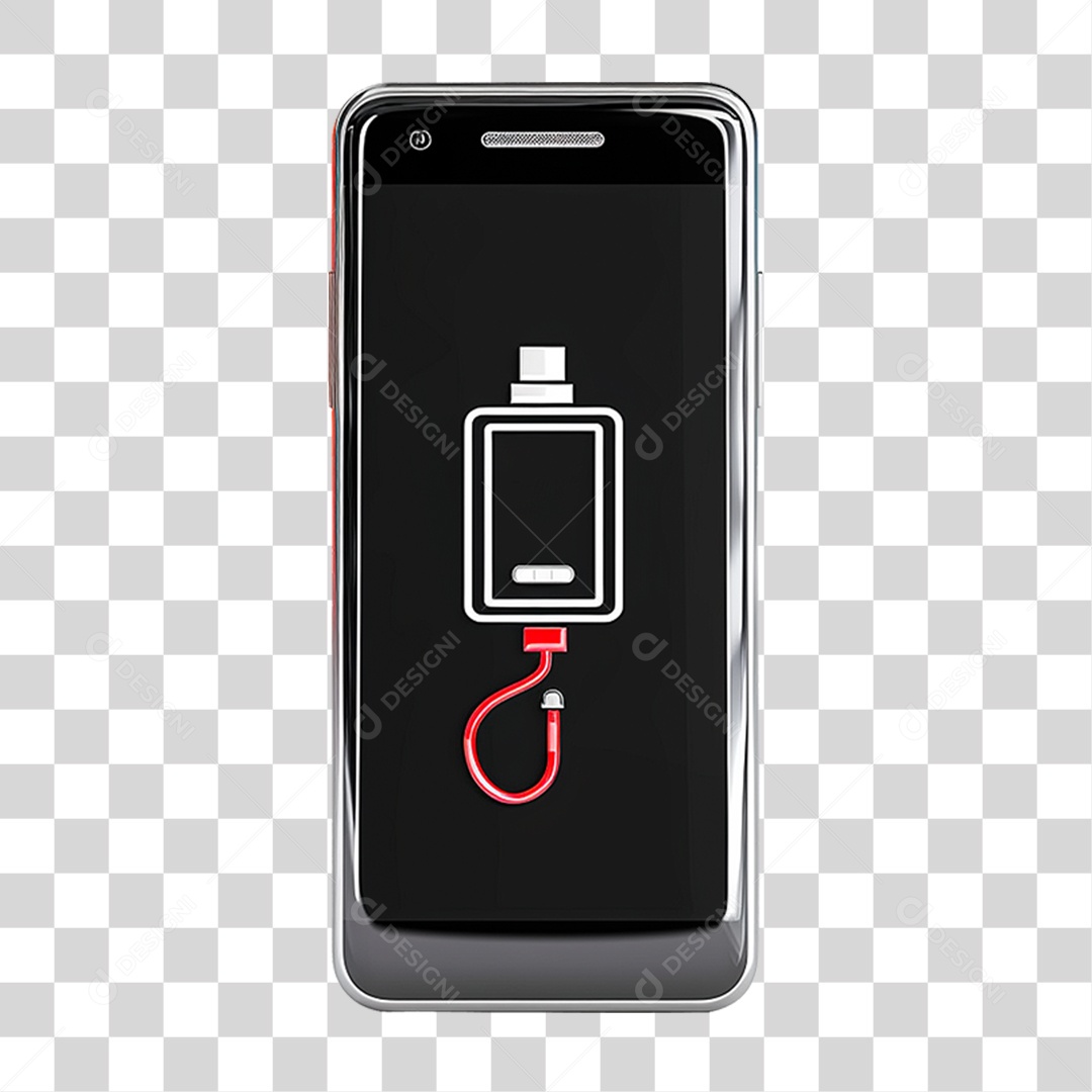 Celular Sendo Carregado PN G Transparente