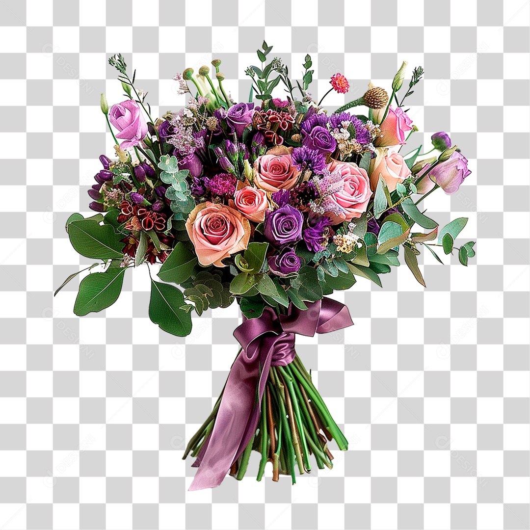 Buquê Flores PNG Transparente