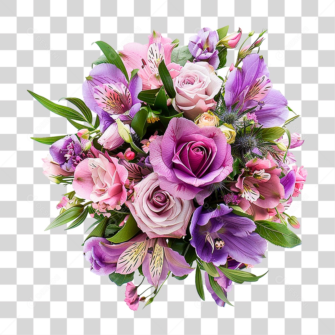 Buquê Flores PNG Transparente