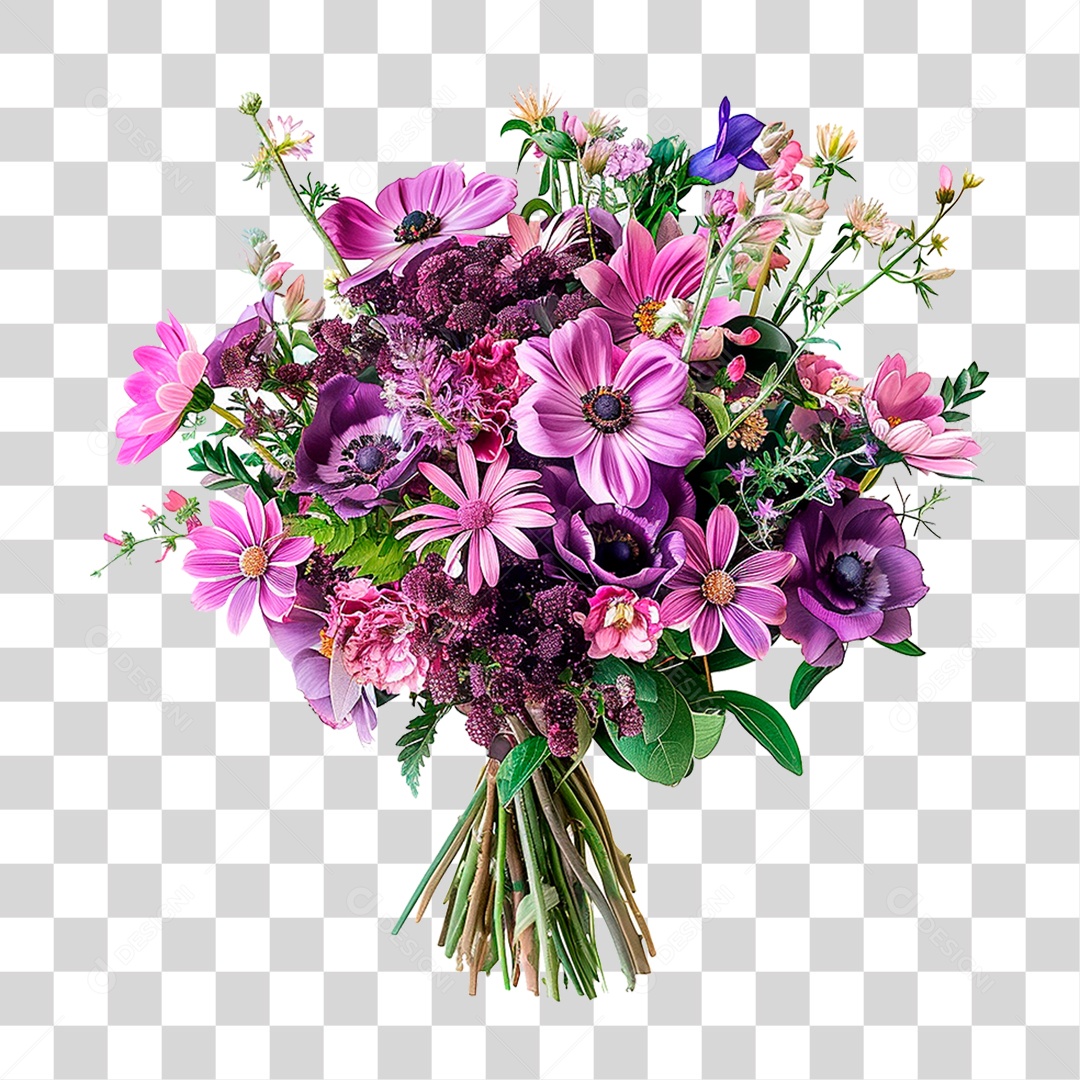 Buquê Flores PNG Transparente