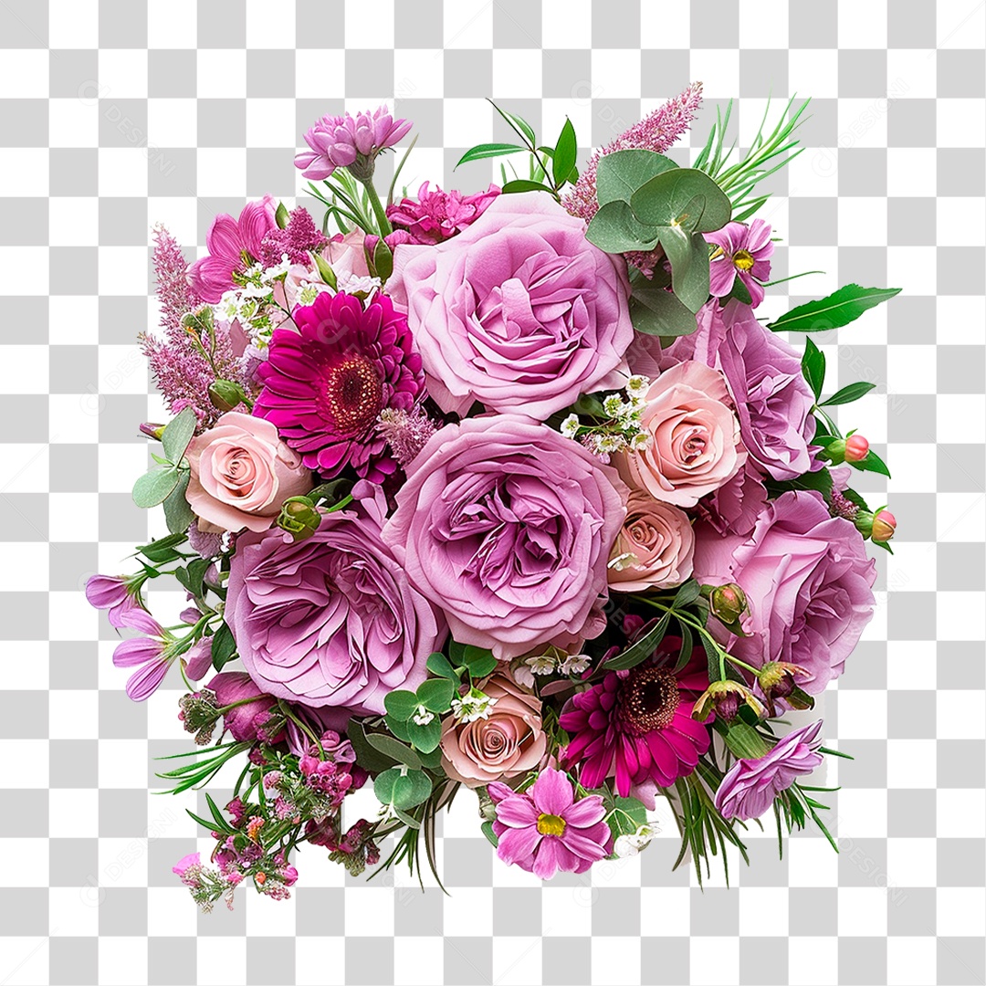 Buquê Flores PNG Transparente