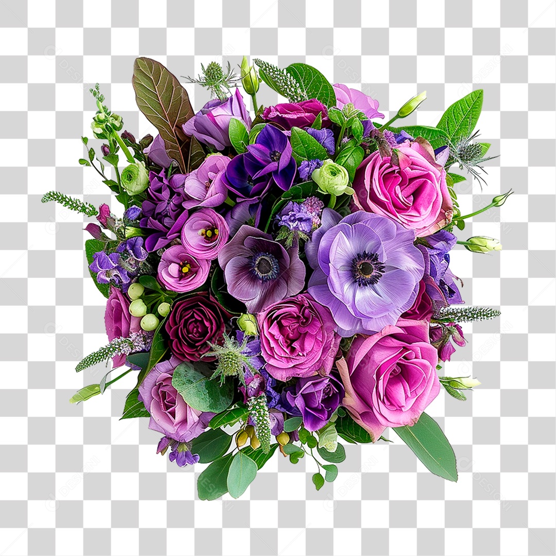 Buquê Flores PNG Transparente