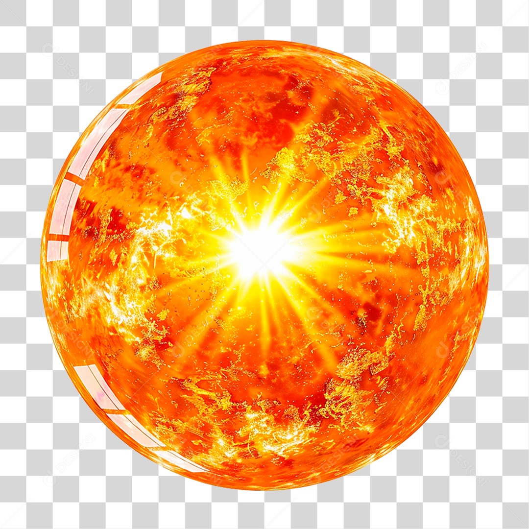 Sol Esfera PNG Transparente