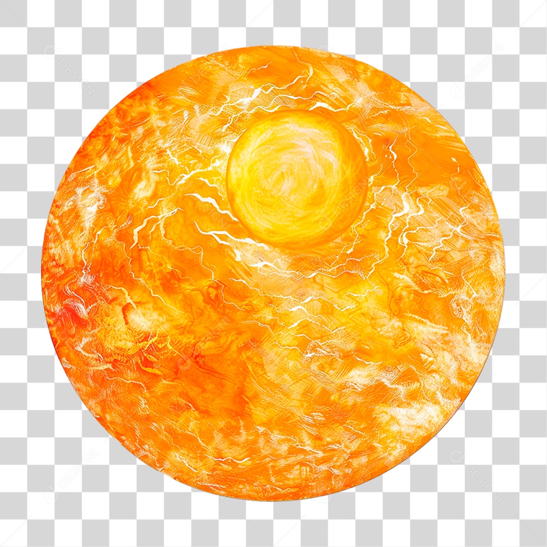 Sol Esfera PNG Transparente