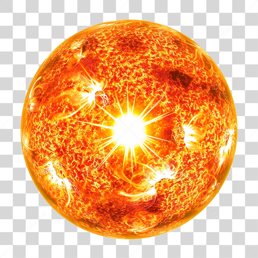 Sol Esfera PNG Transparente