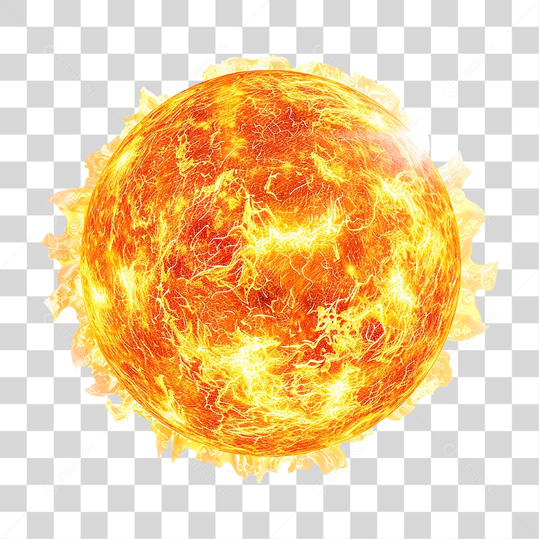 Sol Esfera PNG Transparente