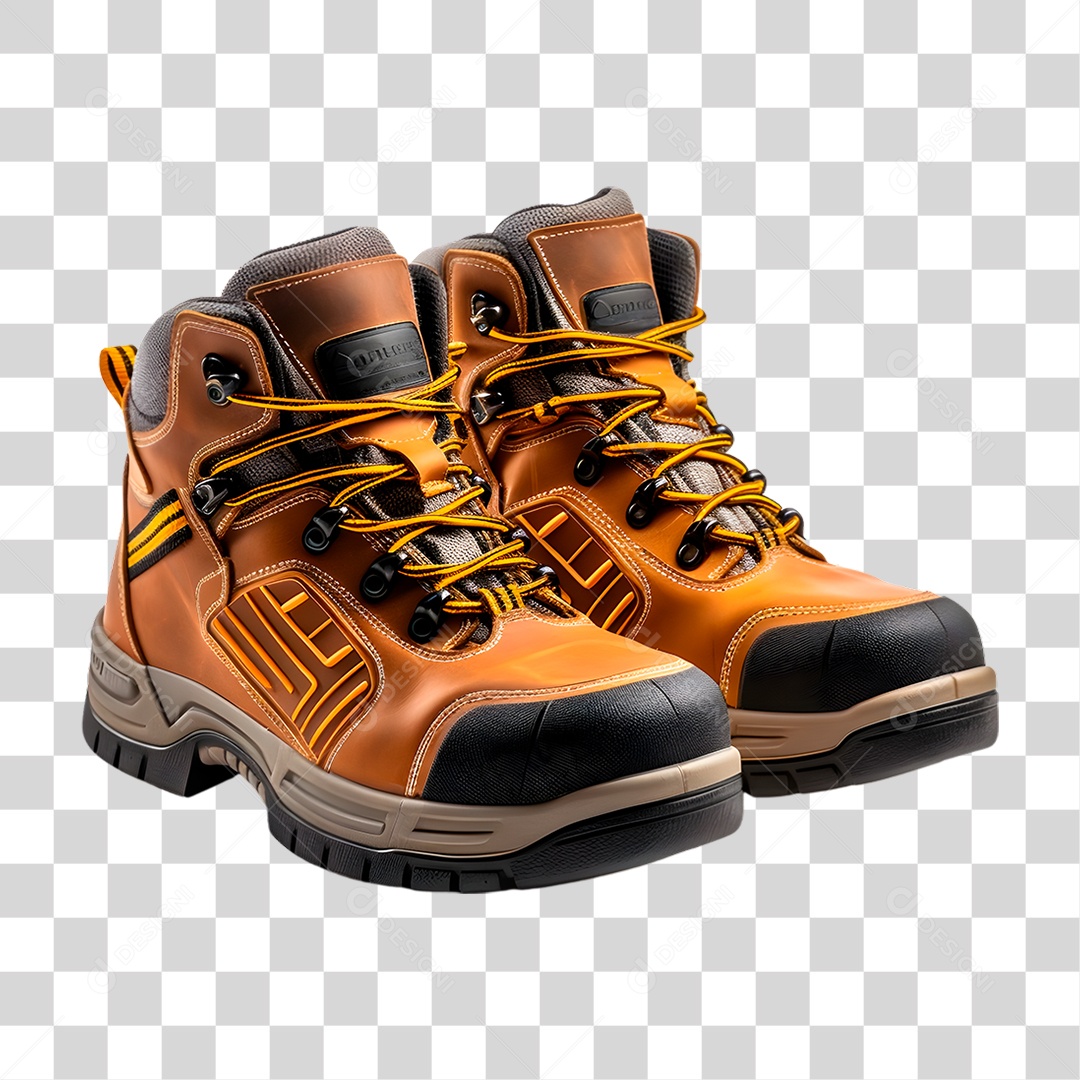 Bota de Couro PNG Transparente