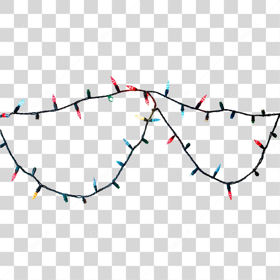 Luzes de Natal PNG Transparente