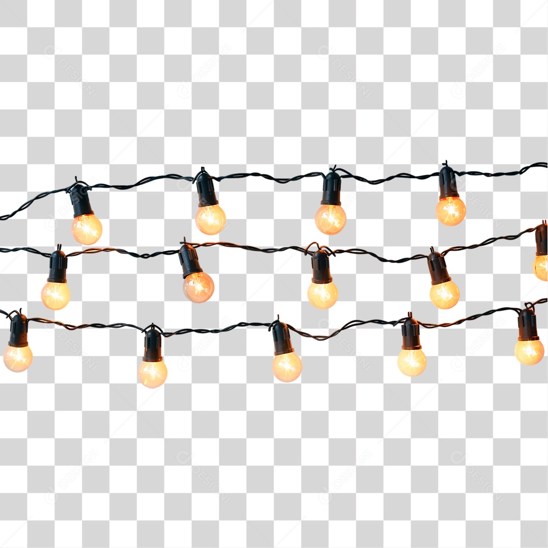Luzes de Natal PNG Transparente