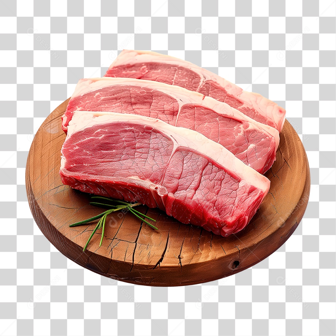 Picanha Bovina Picanha Brasileira Em Cima de Tábua de Madeira Rústica PNG Transparente