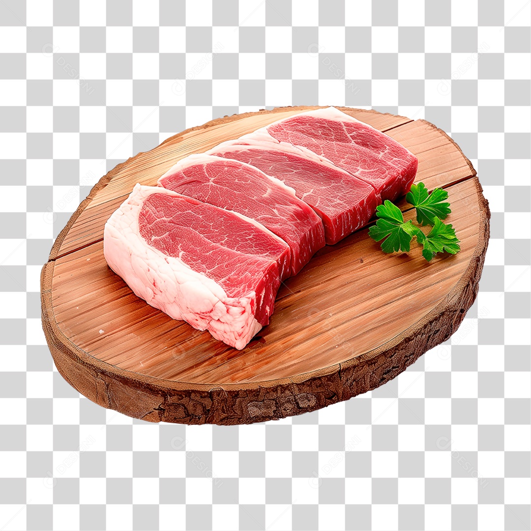 Picanha Bovina Picanha Brasileira Em Cima de Tábua de Madeira Rústica PNG Transparente