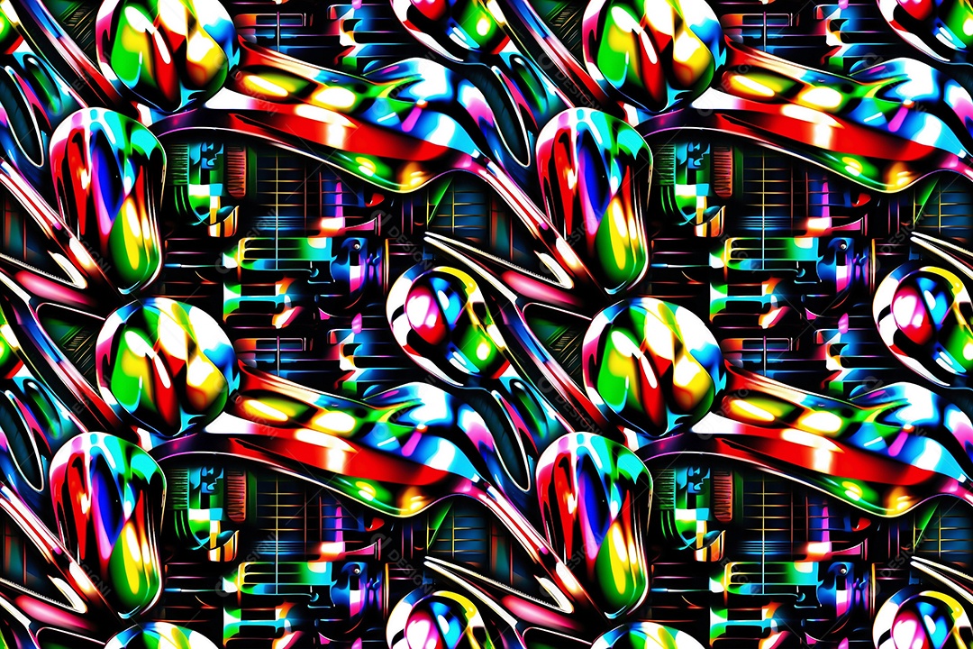 Conjunto de talheres com padrão de renderização 3D design moderno