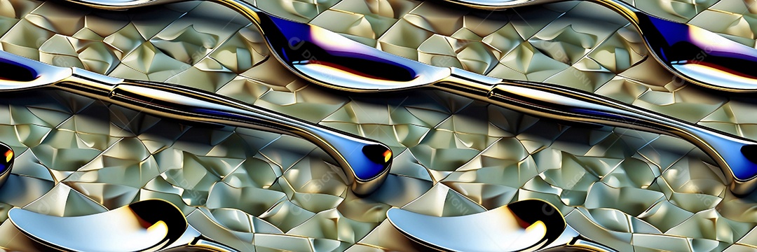 Conjunto de talheres com renderização 3d em cores modernas isoladas