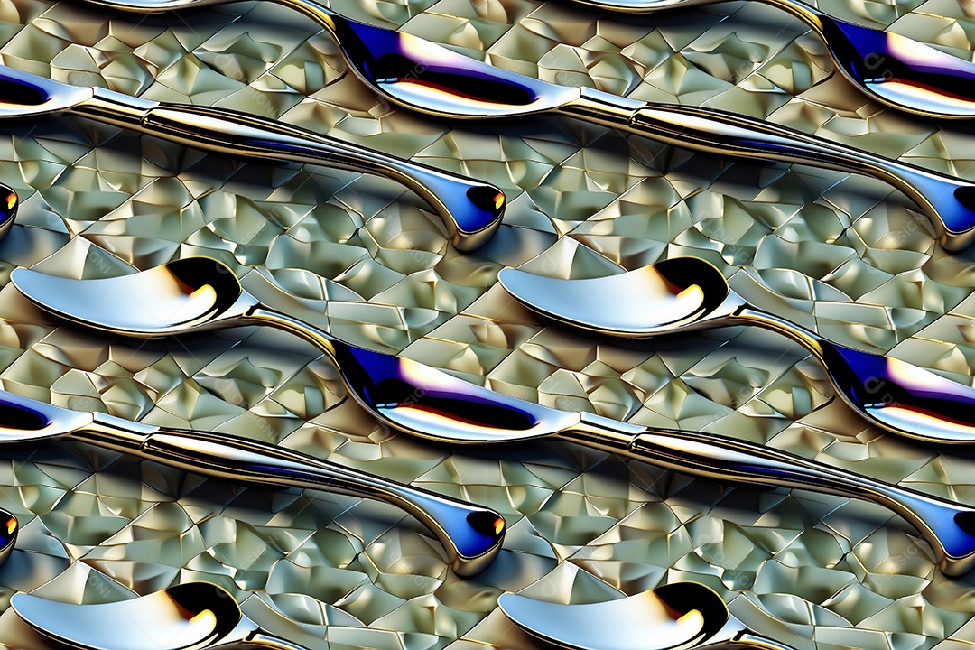 Conjunto de talheres com renderização 3d em cores modernas isoladas