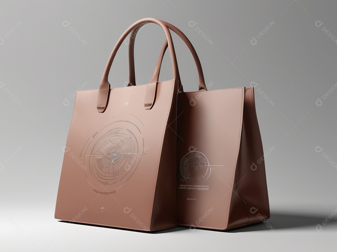 Bolsa moderna linda marrom