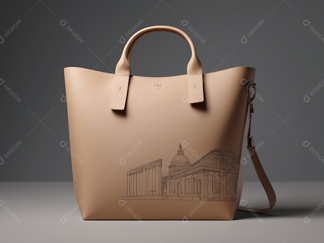 Bolsa linda bege de alça