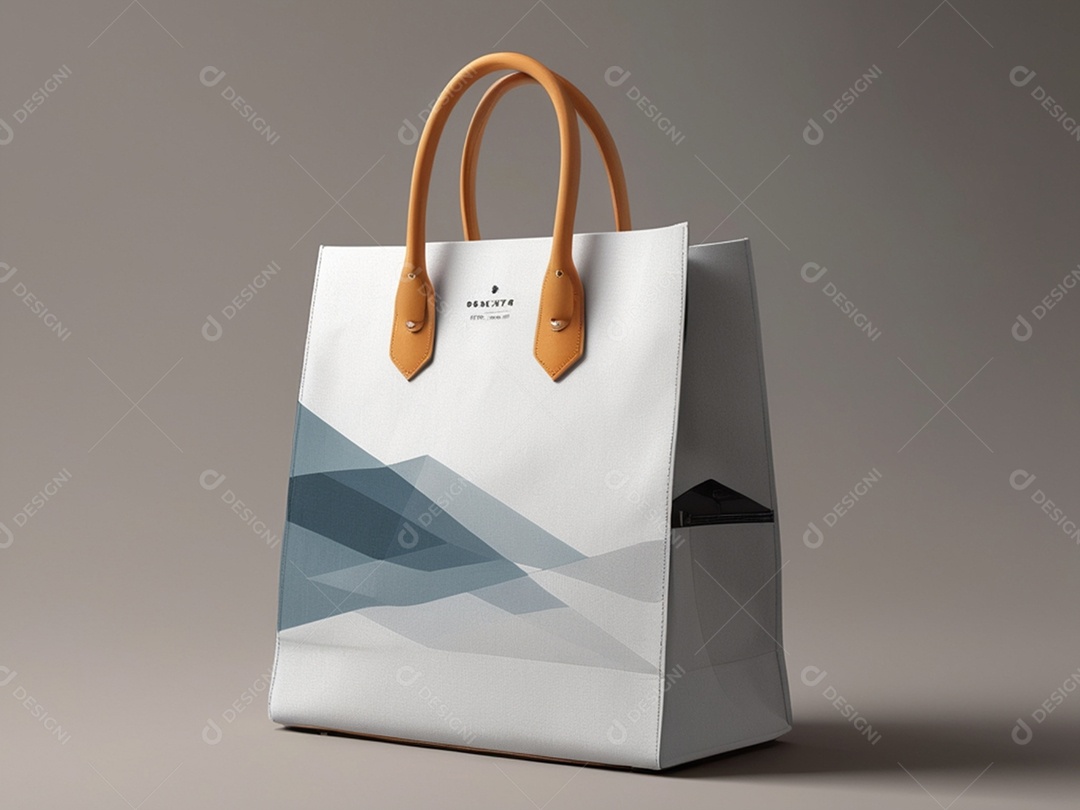 Bolsa linda branca e azul