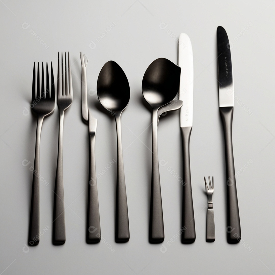 Talheres prata modernas