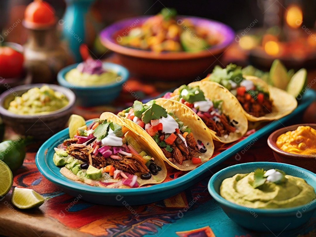 Barca de tacos variados sabores