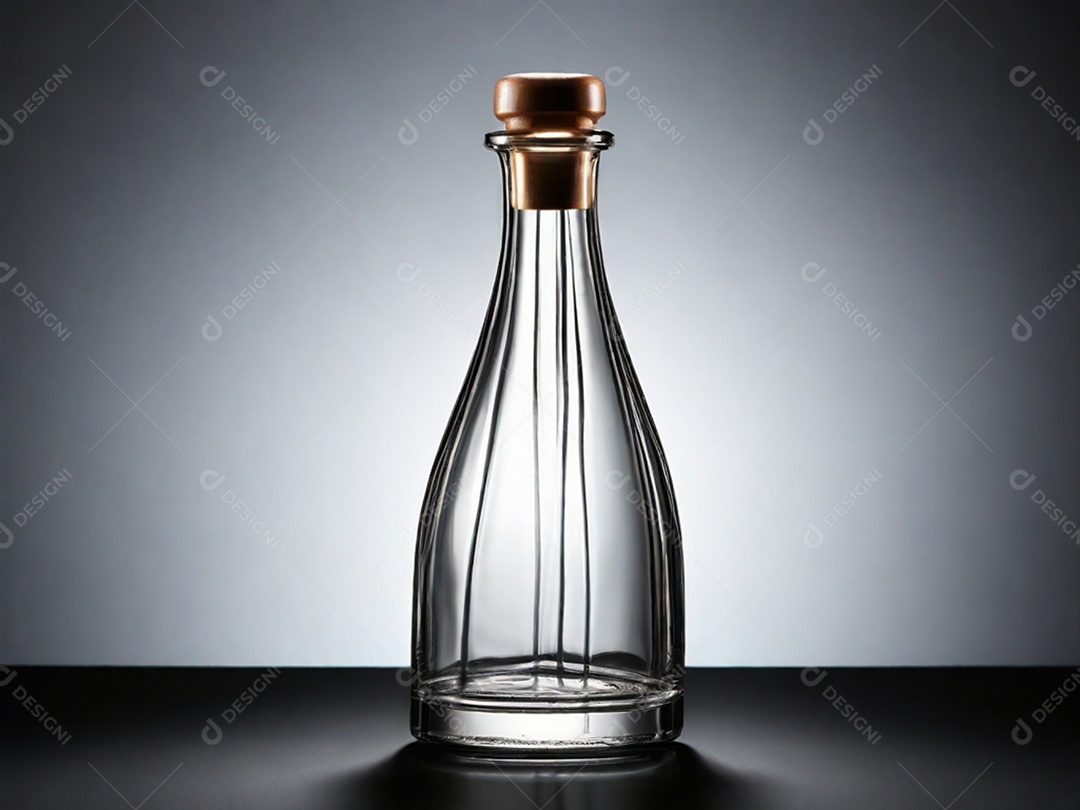 Frascos de vidro tampados