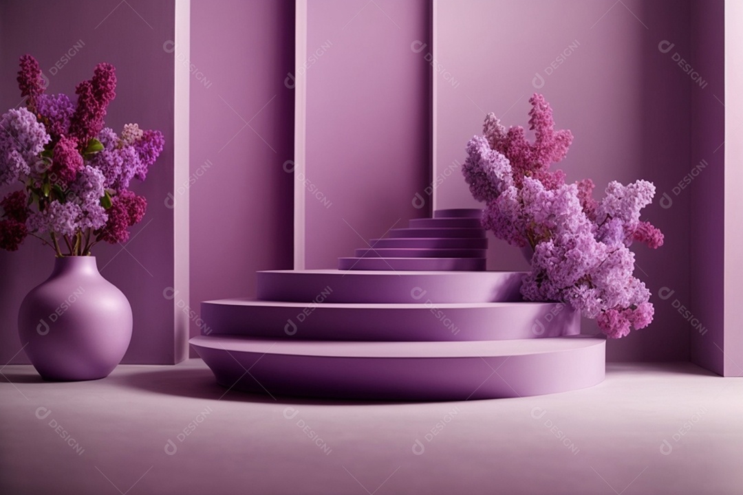 Arquitetura moderna lilás