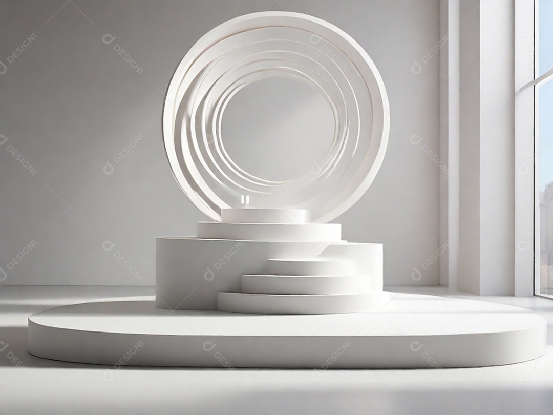 Pódio e arquitetura moderna