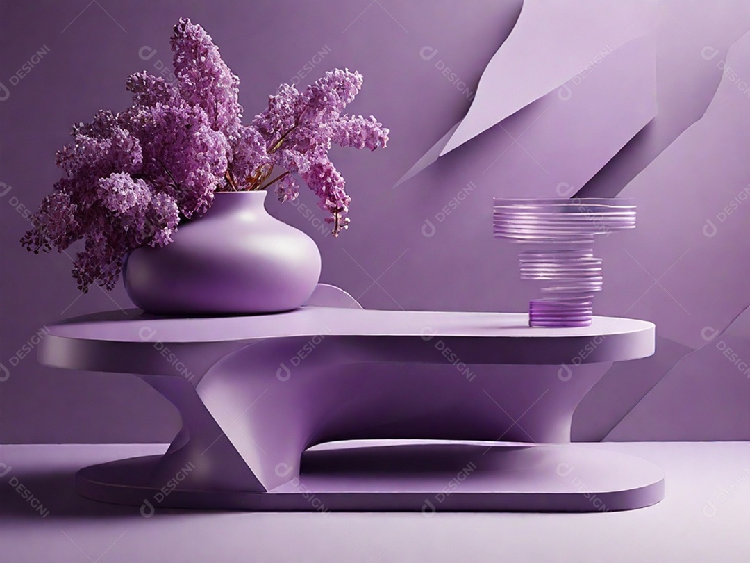 Decoração lilás moderna