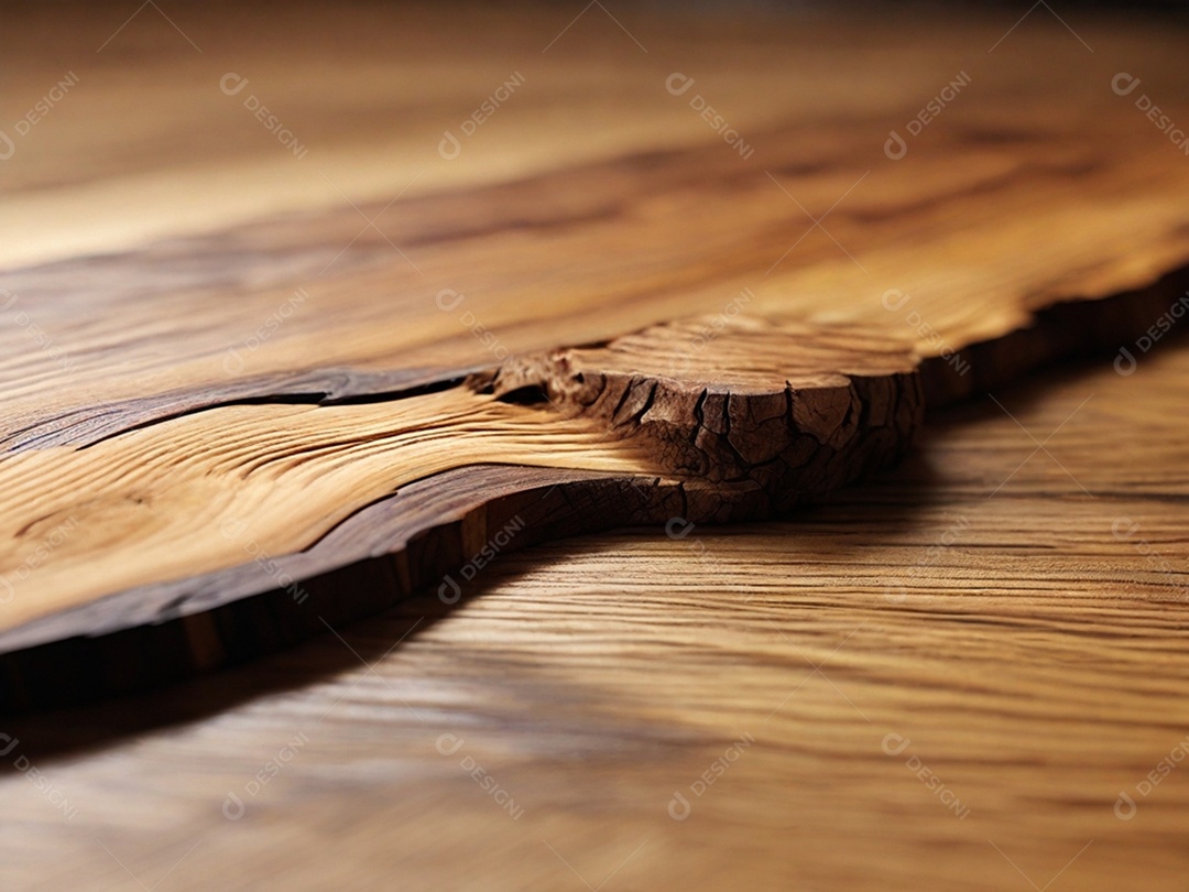 Detalhes de mesa de madeira