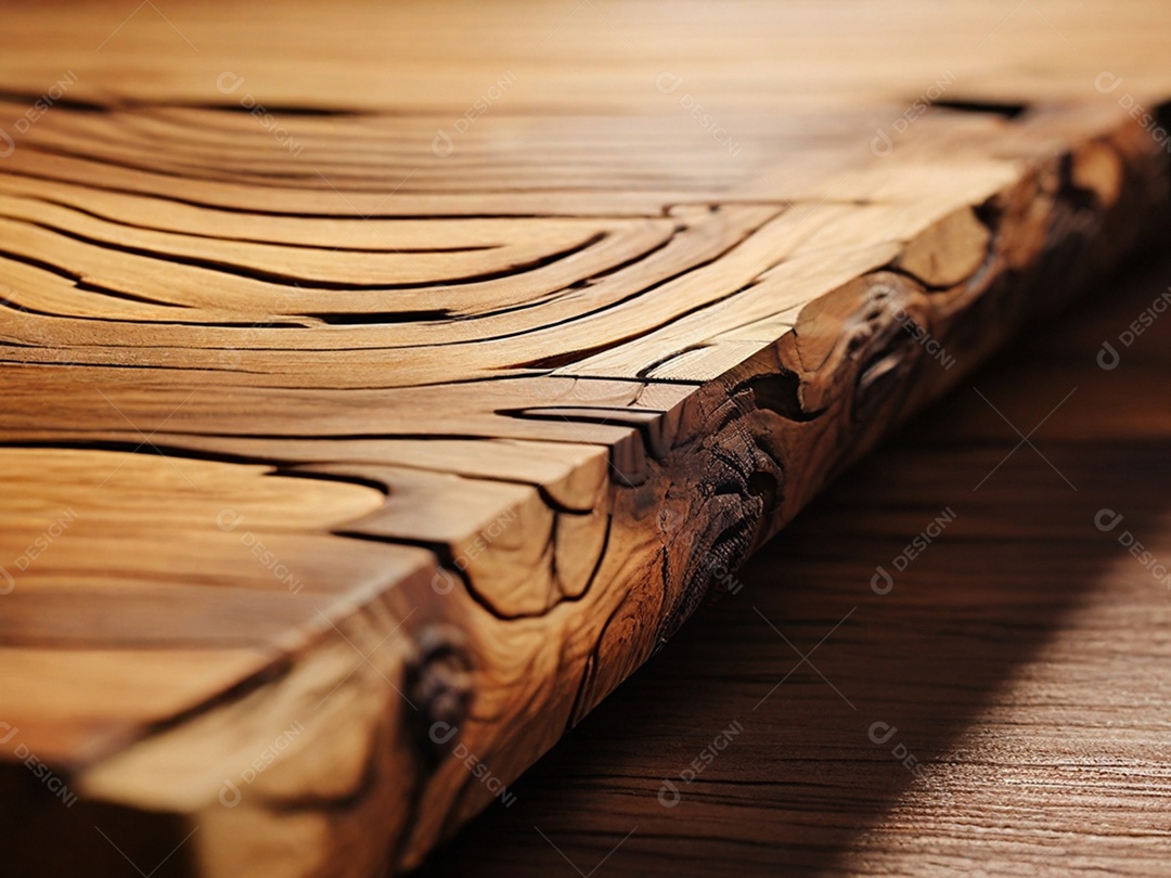 Lateral de pedaço de madeira pintada rústica