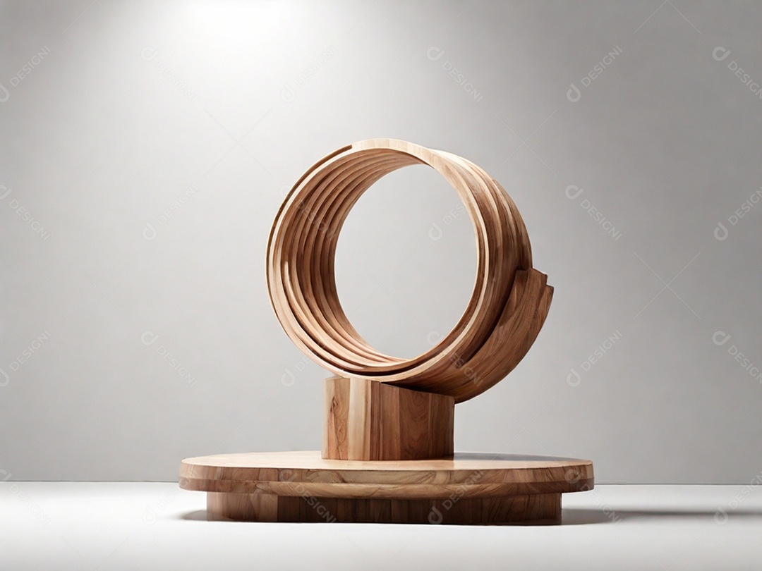 Decoração de madeira linda moderna