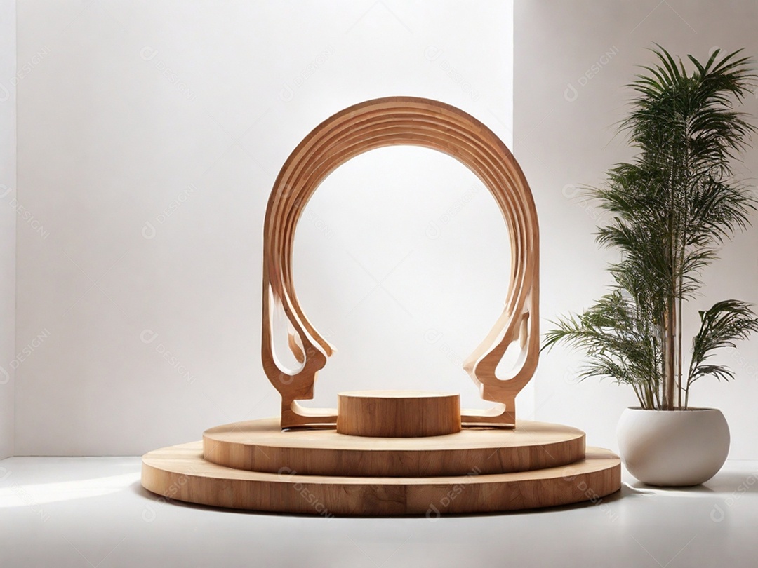 Decoração de madeira linda moderna