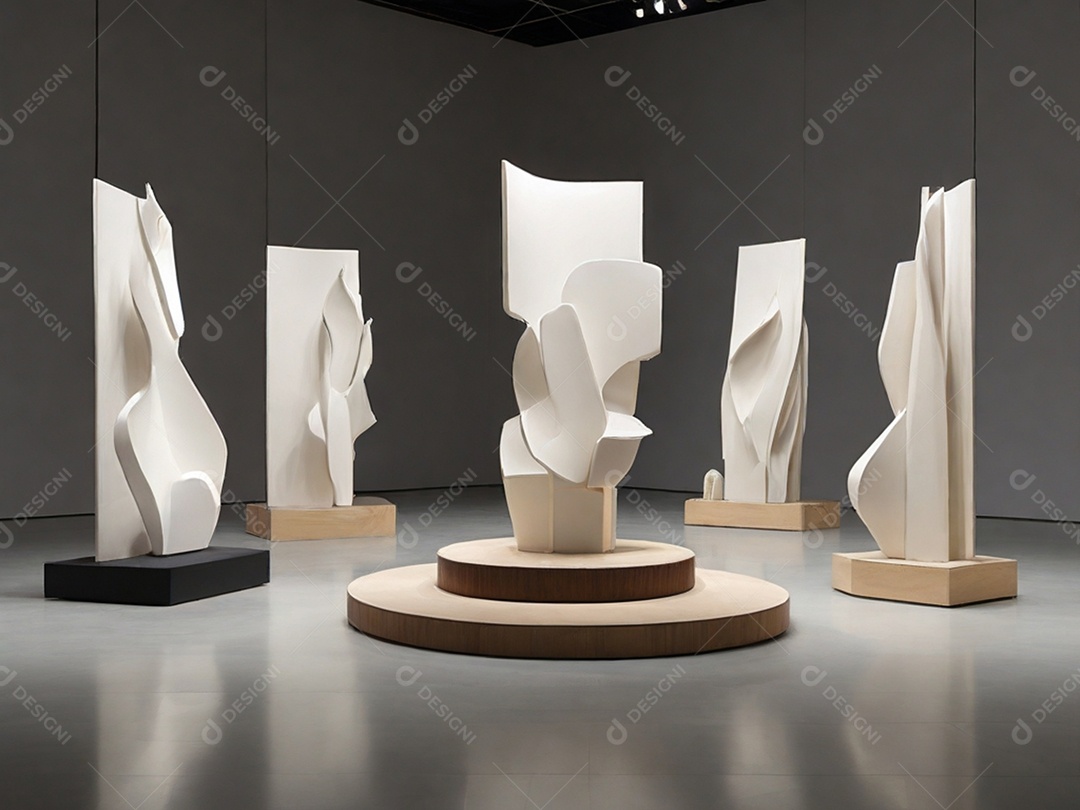 Obras de artes em exposição